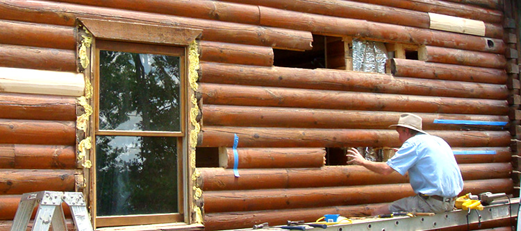 Log Home Repair Covington County, Alabama